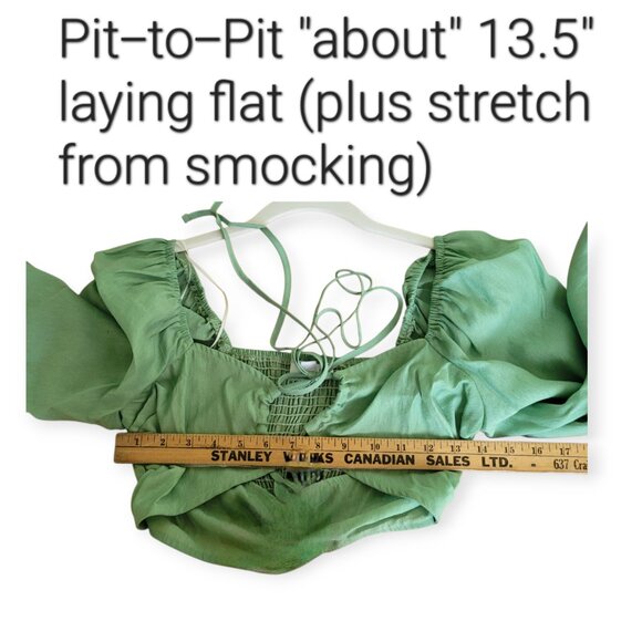 Ruched Cut-Out Croptop by Topshop Size 2 NWOT - Picture 12 of 16